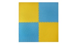 Килимок Мозаїка EVA K89406 жовто-блакитний розм.58 2*58 2*0 8см 4 деталі  килим 114 7х114 7х8см