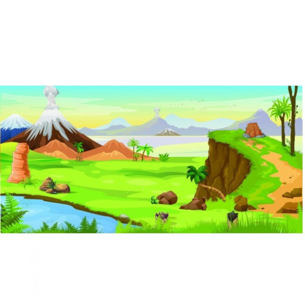 Багаторазовi налiпки: Динозаври 4 стор.240х230 мм КБ