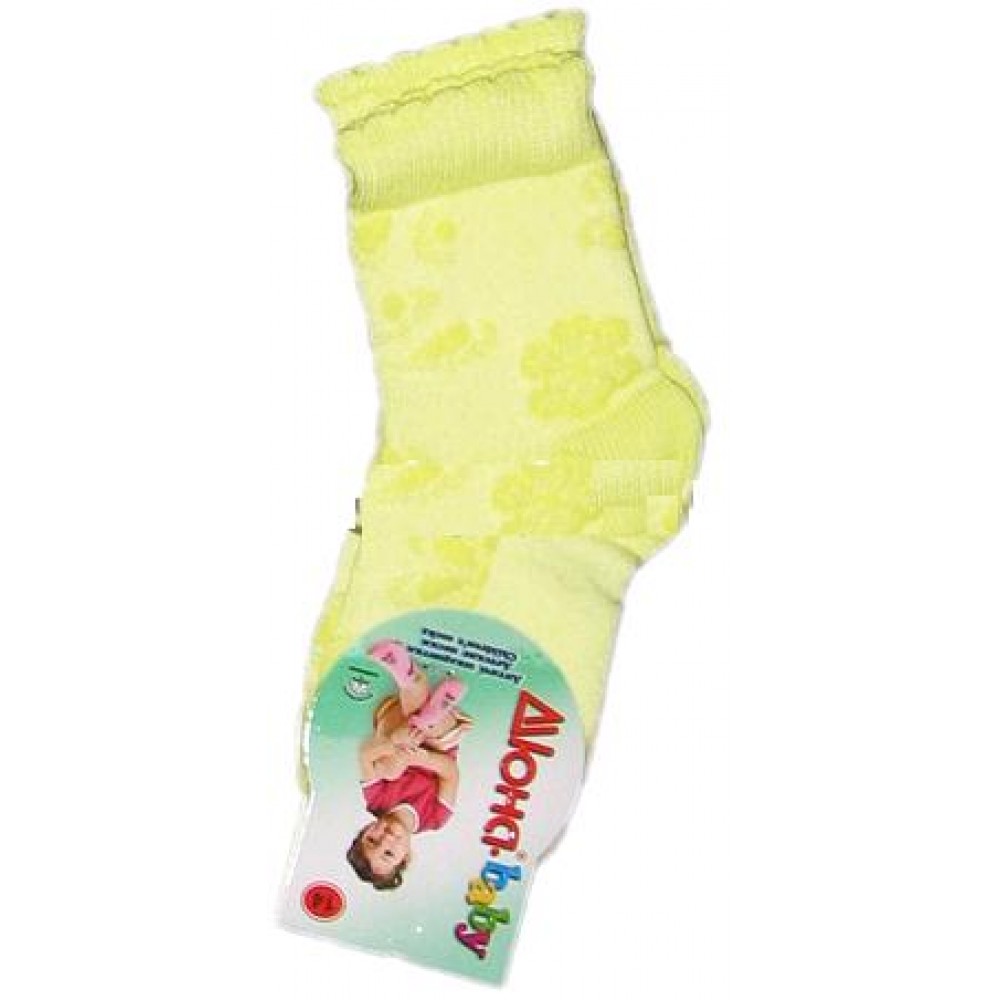 Дитячі шкарпетки DUNA 457 демі  18-20 салатові 70%бавовна  27%поліамід  3%еластан