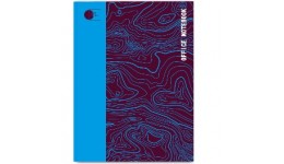 Ділова книга А4   96 арк Office notebook-2 Синя обкладинка-тверда  лінія ТМ АртПринт (1)