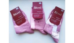 Шкарпетки  жіночі р.23 DUNA 360 рожеві 75%бавовна  23%поліамід  2%еластан