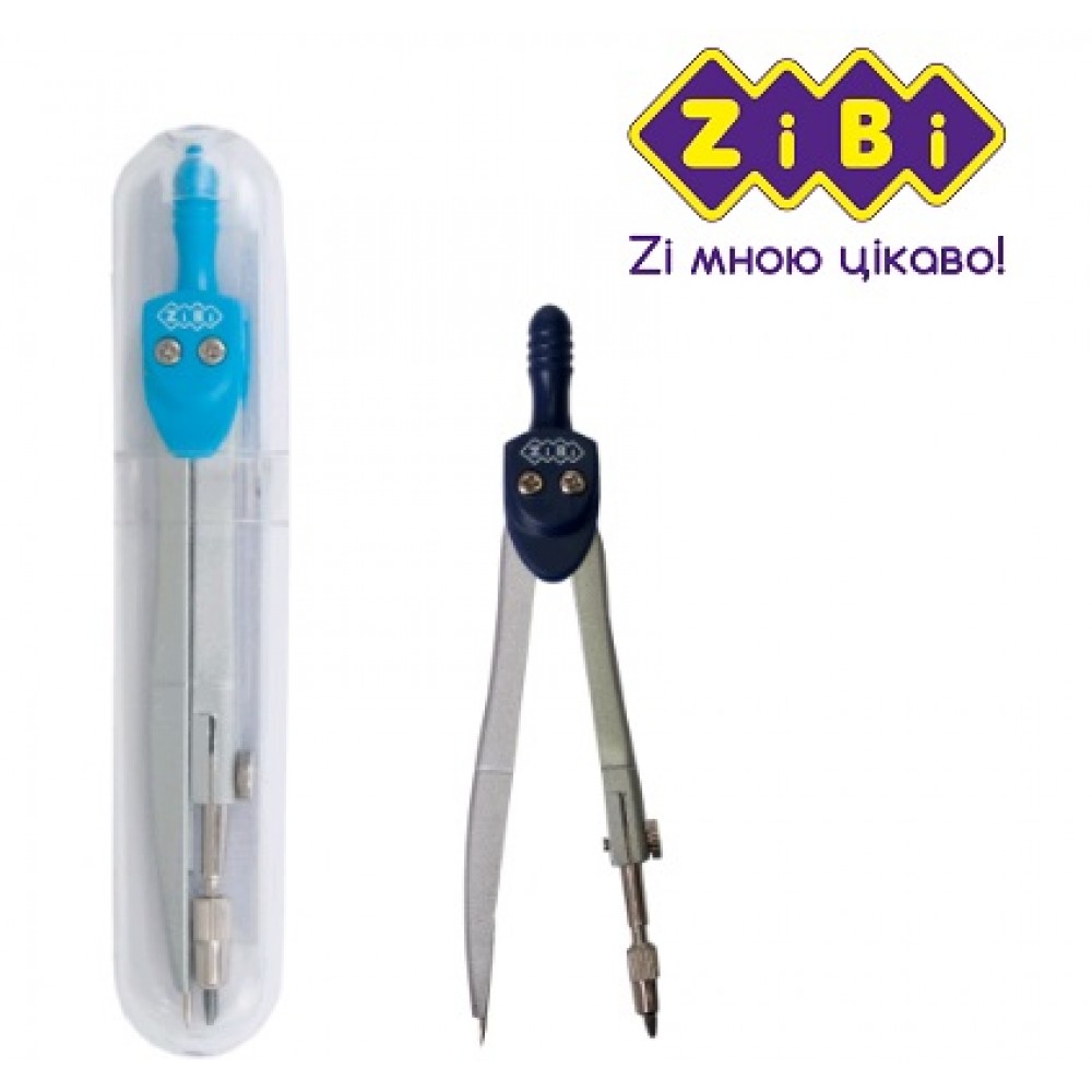 Циркуль ZiBi 5301-14 BASIS в футлярі   блакитний (1/12)