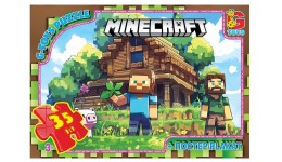 Пазли G-Toys   35 елементів Майнкрафт 798  19х13х3 см  в коробці+плакат