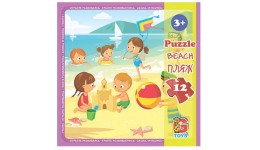 Пазли G-Toys   12 елем Дитячий майданчик 04  13.5х10х5 см  в коробці