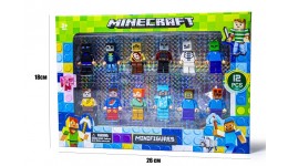 Герої Фігурки MINECRAFT 22619  12 фігурок  в коробці р.18х26см