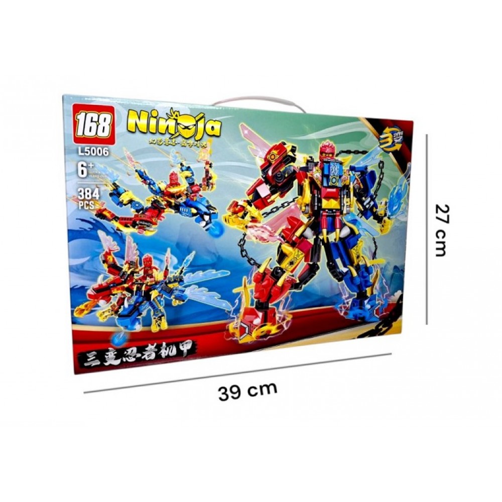 Конструктор NINJAGO L5006 384 дет.  в кробці р.27х39см