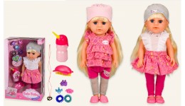 Лялька - сестричка функціональYL8897A з аксесуарами для волосся пляшечка  в коробці 23*11*39 см