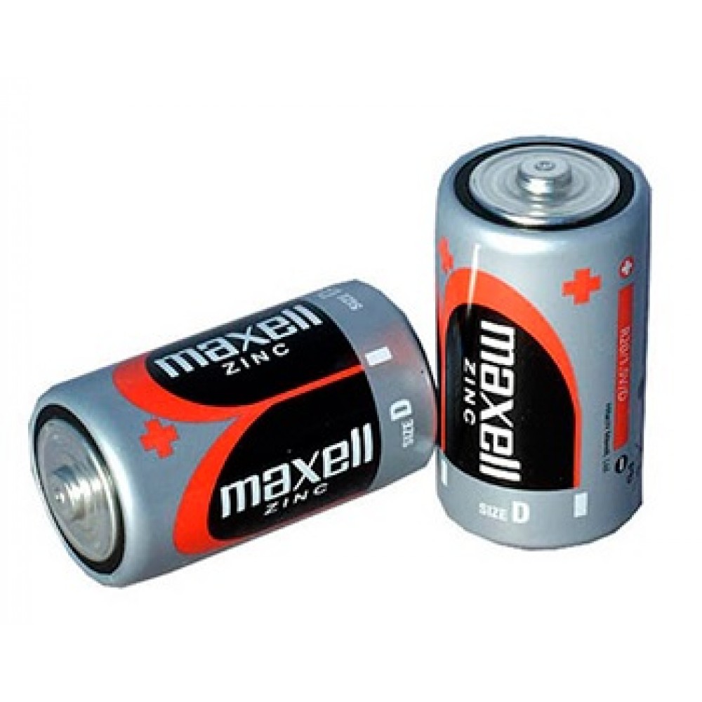 Батарейка Maxell zink D/R20 (C2) 1*2шт (2/24/120)