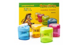 Точилка Peppy Pinto 8132  подвійна з контейнером  ( 12шт.в уп)