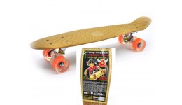 Скейт  PENNY BOARD  золотий  (LED колеса  ПУ ал. підв. (арт.5364)  ТМ Максимус 55 5*14*12 5см