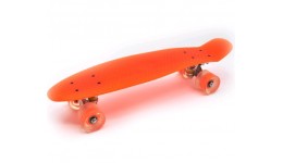 Скейт  PENNY BOARD  помаранчевий  (LED колеса  ПУ ал. підв. (арт5356) ТМ Максимус 55 5*14*12 5с