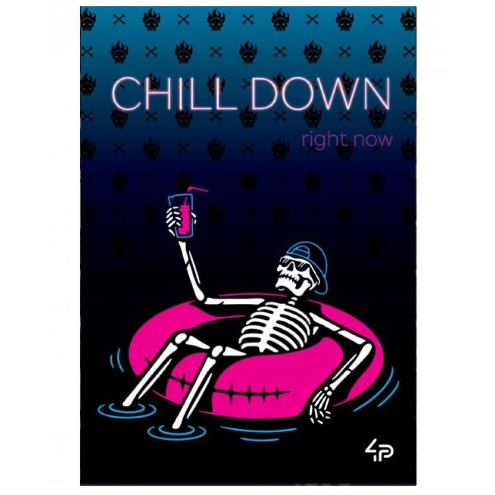 Блокнот А5 PROFIPLAN  48арк  Skeleton  chill  КЛІТИНКА термоклей (1)