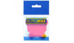 Блок для нотаток BUROMAX 2364-99  Метелик  50арк. неон  (1/24)