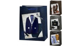 Пакет подарунковий паперовий S  Gentleman 3D  18*23*10см R33155-S  (12 шт. в упаковці)
