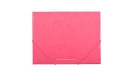 Папка на гумках А5 BUROMAX 3902-10 пластикова  Barocco  рожева (1)