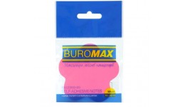 Блок для нотаток BUROMAX 2368-99  Квітка  50арк. неон  (1/24)