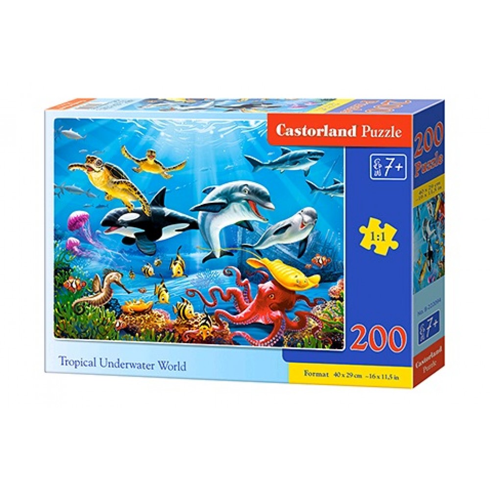 Пазл Касторленд  200 (2094) Підводний світ 40*29 см