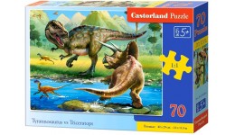 Пазл Касторленд  70 (084) Трицератопс против Тиранозавра 40*29см