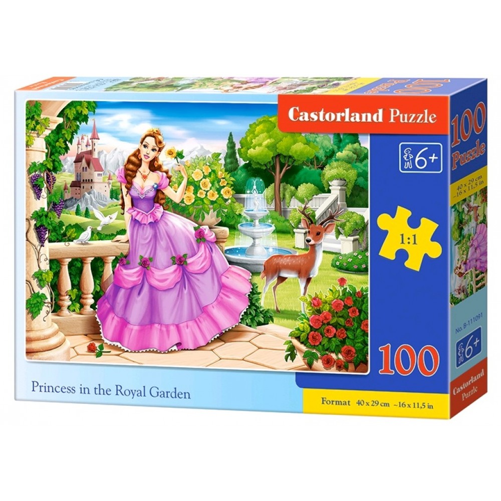 Пазл Касторленд  100 (1091) Принцеса в королівському саду   40*29 см
