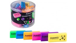 Гумка AXENT 1197 м`яка Neon   асорті кольорів (36)