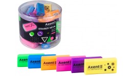 Гумка AXENT 1197 м'яка Neon   асорті кольорів (36)
