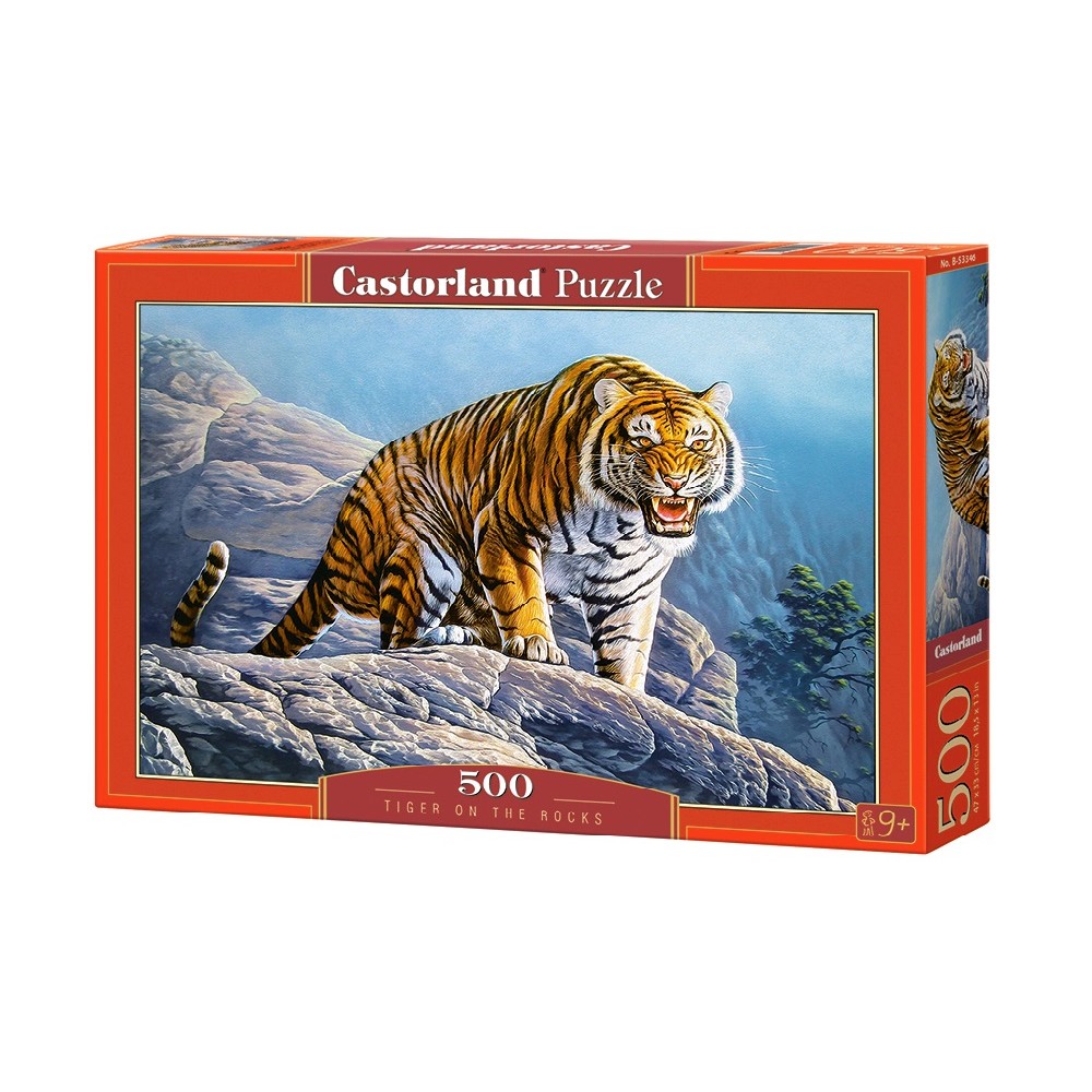 Пазл Касторленд  500 (3346) Тигр на скалі 47*33 см