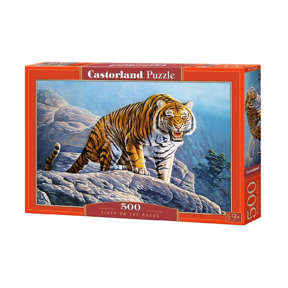 Пазл Касторленд  500 (3346) Тигр на скелях 47*33 см