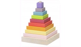 Пірамідка LD-5  10 дет. 11*13 5*11см  (ТМ CUBіKA) дерев`яна іграшка  розвиваюча