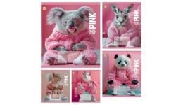 Зошит 24 клітинка  Тверда 51303 PINK ТЕТРАДА (20 штук в упаковці)
