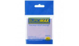 Блок для нотаток BUROMAX 2384-26  PASTEL  100арк. 75х75мм  бузковий  (1/12)