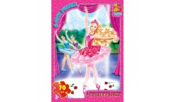 Пазли G-Toys   70 елем Barbie 003 19*13 5*3 5 см  в коробці+плакат