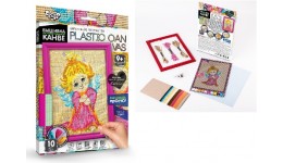 Вишивка на пластиковій канві РС-01-05 Ангелок ТМ Danko toys(рос.мова на упаковці)