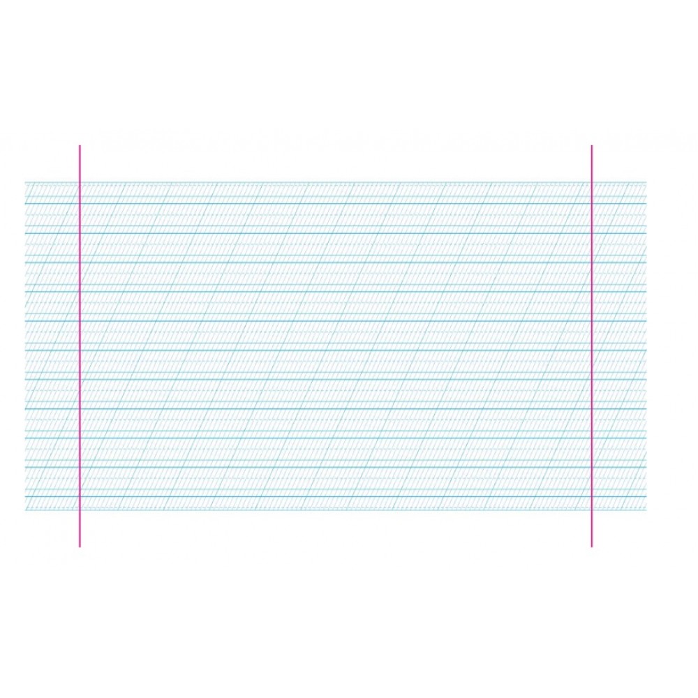 Каліграфічний зошит-шаблон: Стандартний розмір графічної сітки (Червона обкл) В.Федієнко (у)Ш