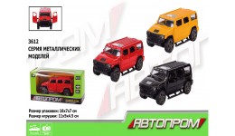 АВТОПРОМ Машина метал 3612 1:32  3 кольори  відкр.двері  в кор.16*7*7см