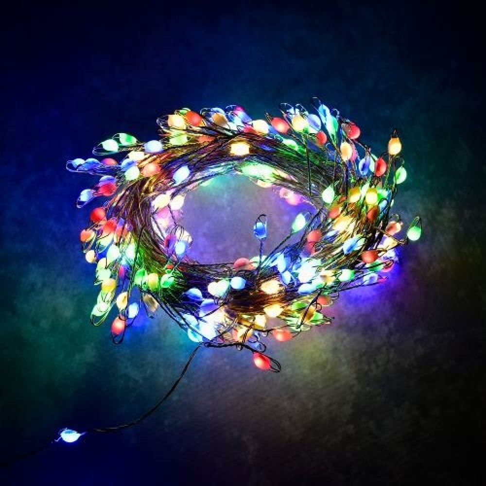 світлодіодна гірлянда -led Multicolor M48257 з контролером 300led 10 м