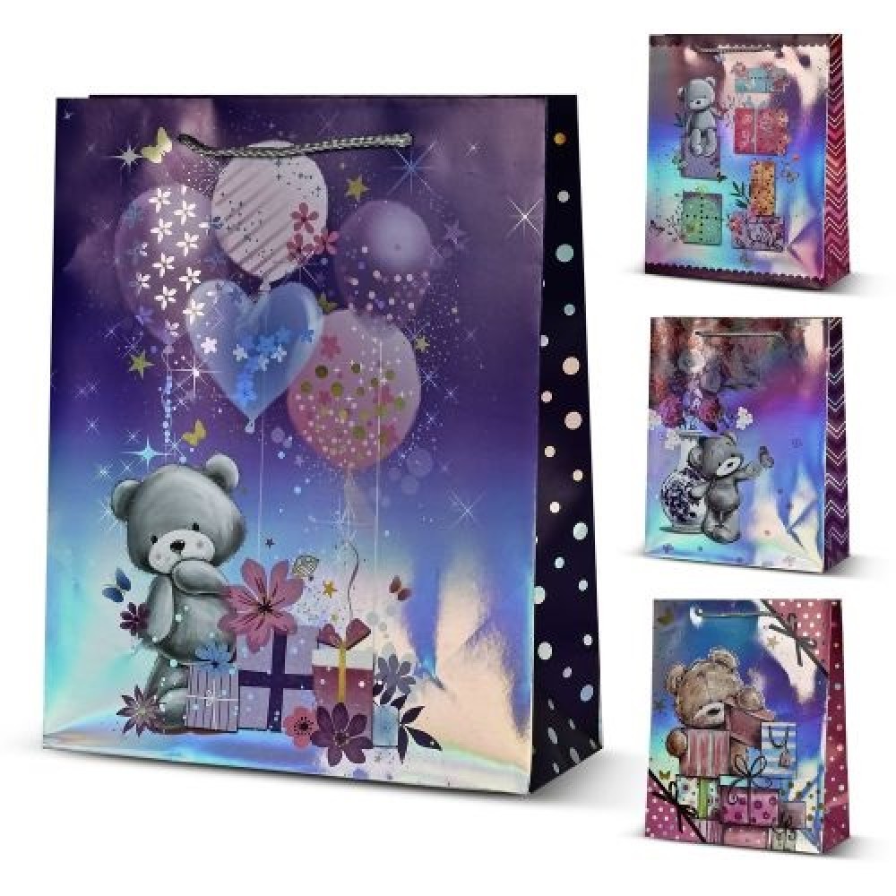 Пакет подарунковий дитячий S  Bear  18*23*8см R95528-S 12 шт. в упаковці