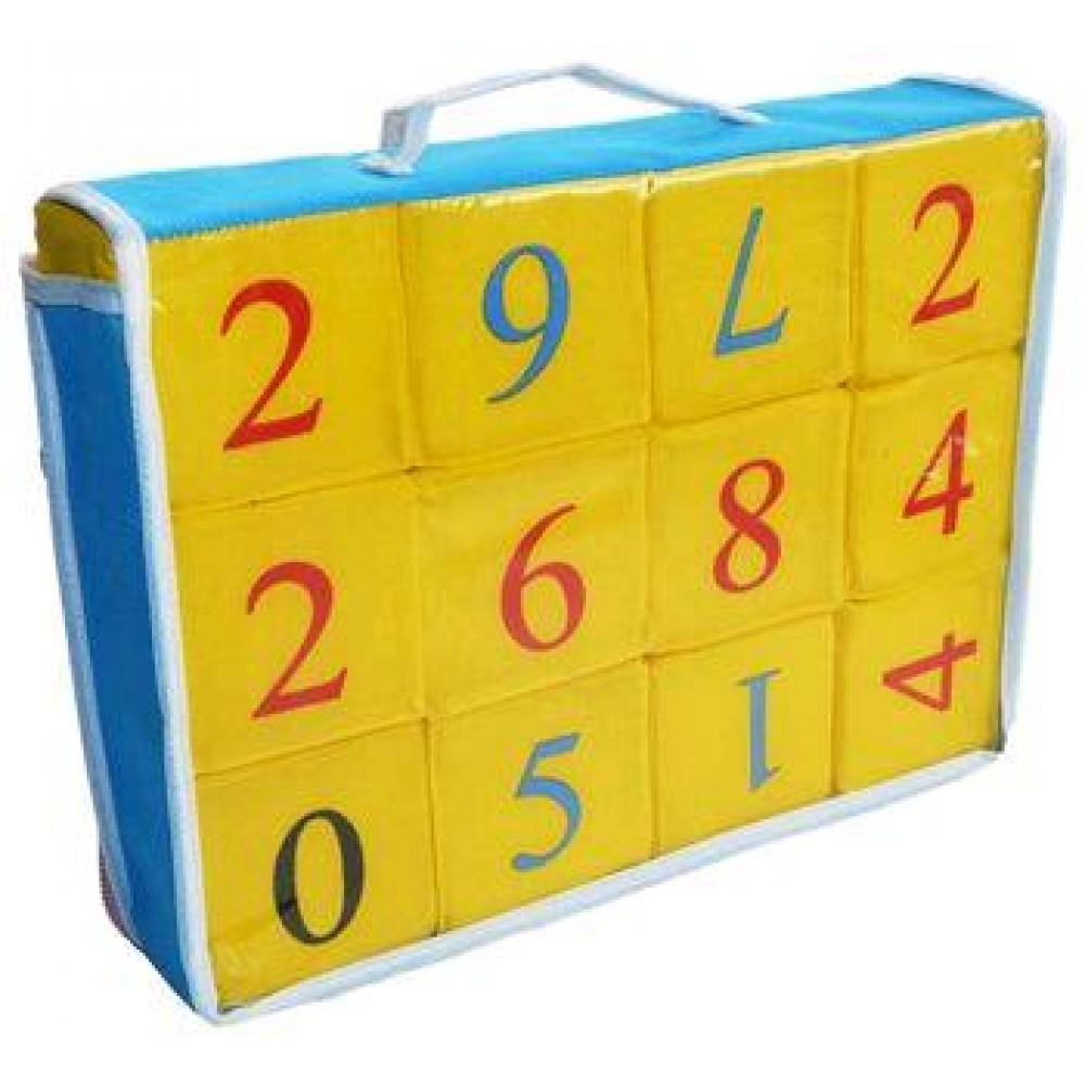 м`яка іграшка Кубики тканина 12шт Математика  ТМ Розумна іграшка