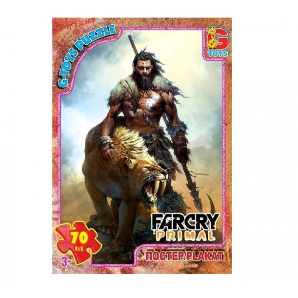 Пазли G-Toys   70 елем Far Cry (Тваринний світ) 04  19*13 5*3 5 см  в коробці+плакат