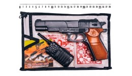 Пістолет з пістонами 252 Б60 іграшковий з гранатою  пакет 24*14 см