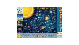 Плакат Зірка: Дитяча карта сонячної системи А2 (у) (15)