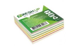 Блок паперу Fresh Up FR-2211 для нотаток мікс не клеєний 85х85х400арк  (1/30)