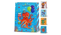 Пакет подарунковий дитячий L  Funny 3D  30*41.5*12см R33201-L 12 шт. в упаковці