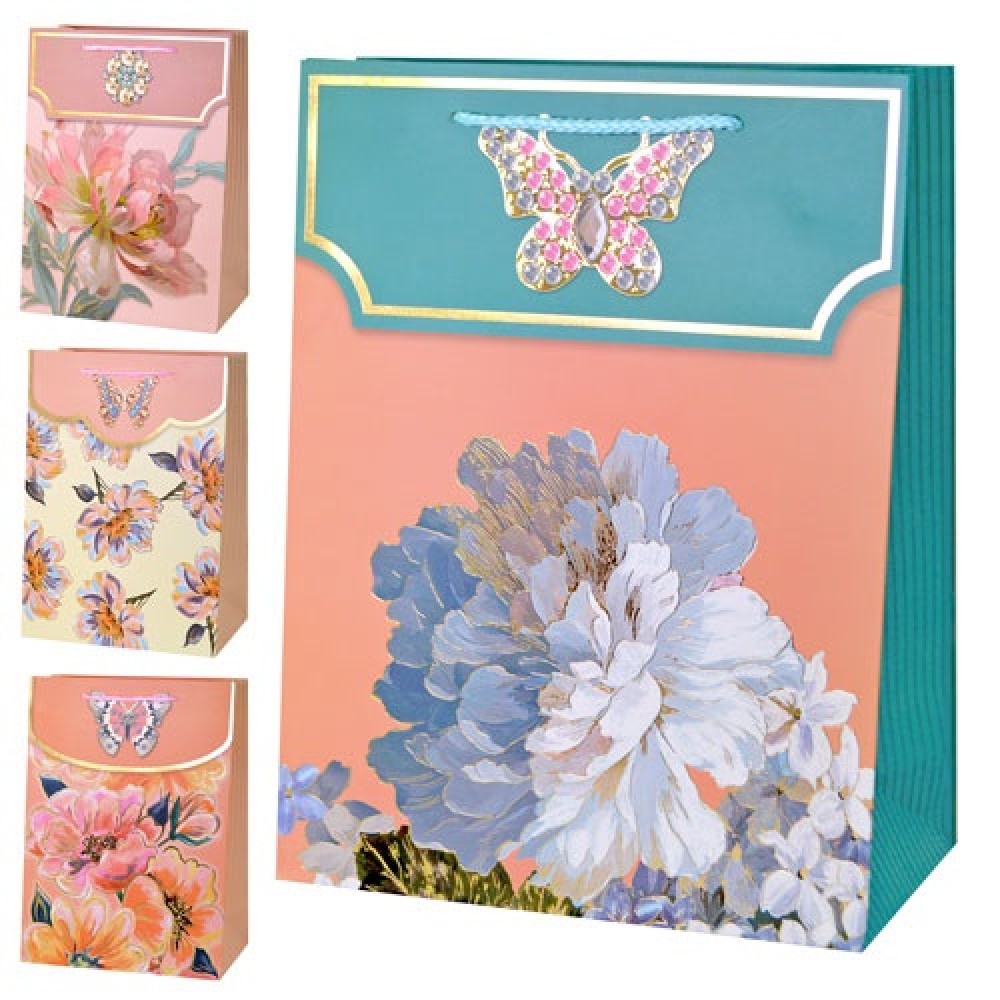 Пакет подарунковий S  Butterfly  18*23*8см YM01024-S 12 шт. в упаковці