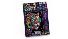 Мозаїка з кольорових кристалів: CRYSTAL MOSAIC CRM-01-01 Тигр 21х30 см TM Danko Toys (1/10)