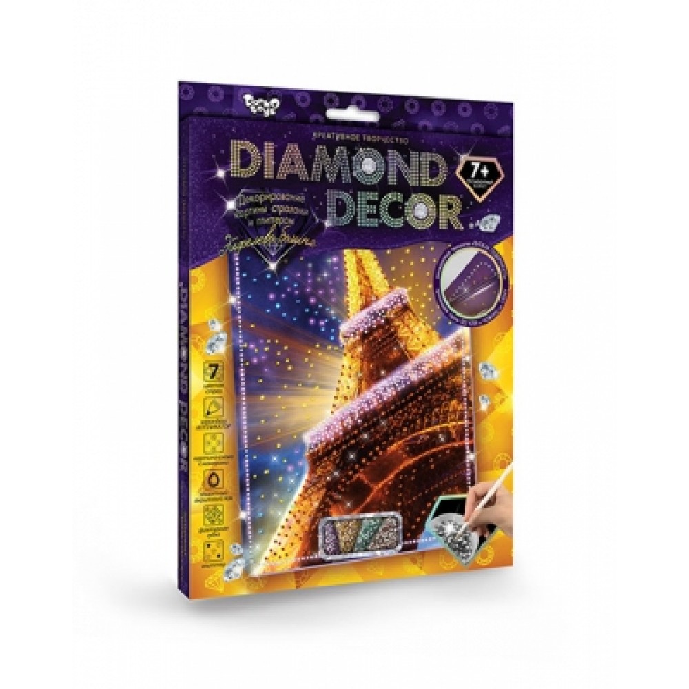 Декорування стразами DIAMOND DECOR DD-01-01 Ейфелева вежа ДТ (1/20)