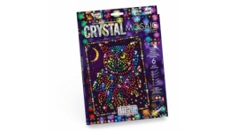 Мозаїка з кольорових кристалів: CRYSTAL MOSAIC CRM-01-06 Сова 21х30 см TM Danko Toys (1/10)