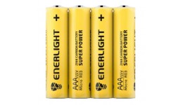 Батарейка сольова ENERLIGHT SUPER Power AAА/R03 (S4) 1х4шт (4/40/480)
