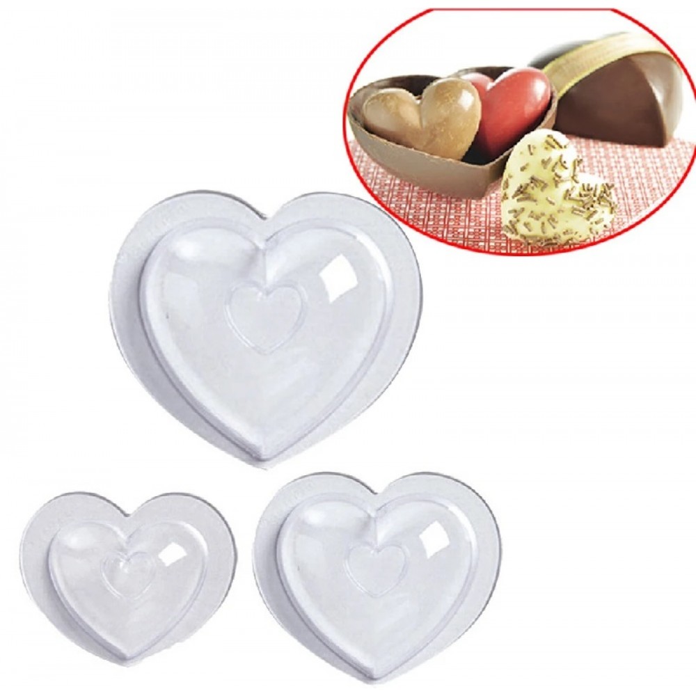 Форма для шоколаду акрил  Heart  10х12см R92199