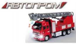 АВТОПРОМ   Машина метал. AP7513C 1:38  Пожежна охорона  батар.  світ. звук короб.25 5х12х9см