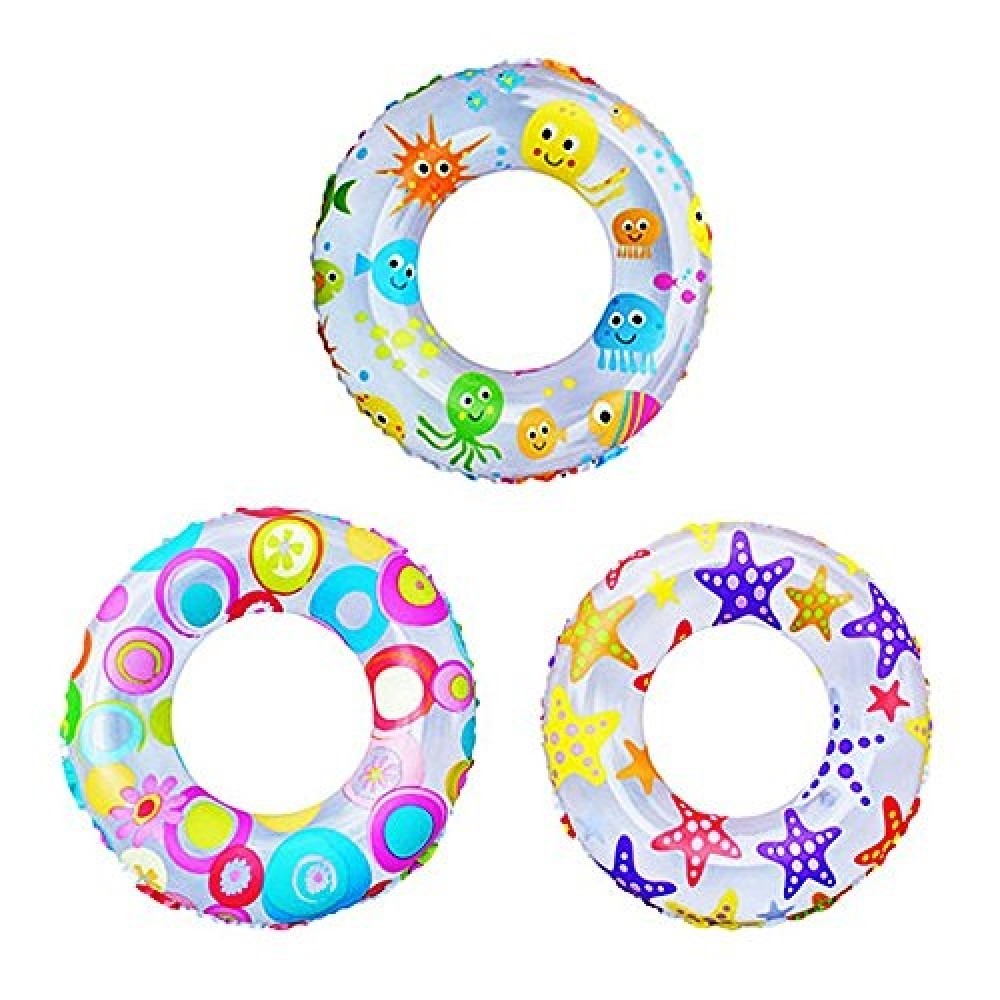 Круг надувний INTEX Lively Print Swim Rings 59241  61см